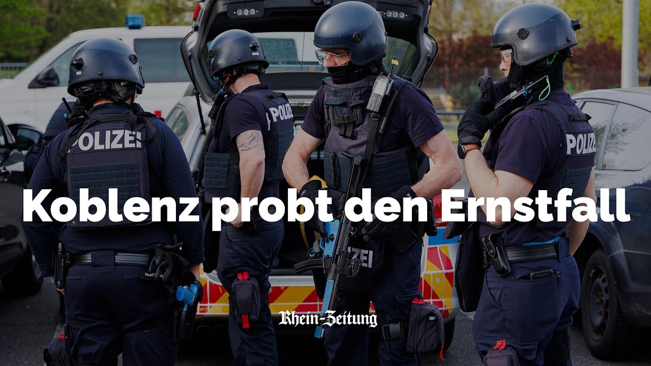Katastrophenschutzübung in Koblenz: Amoklauf am Gymnasium