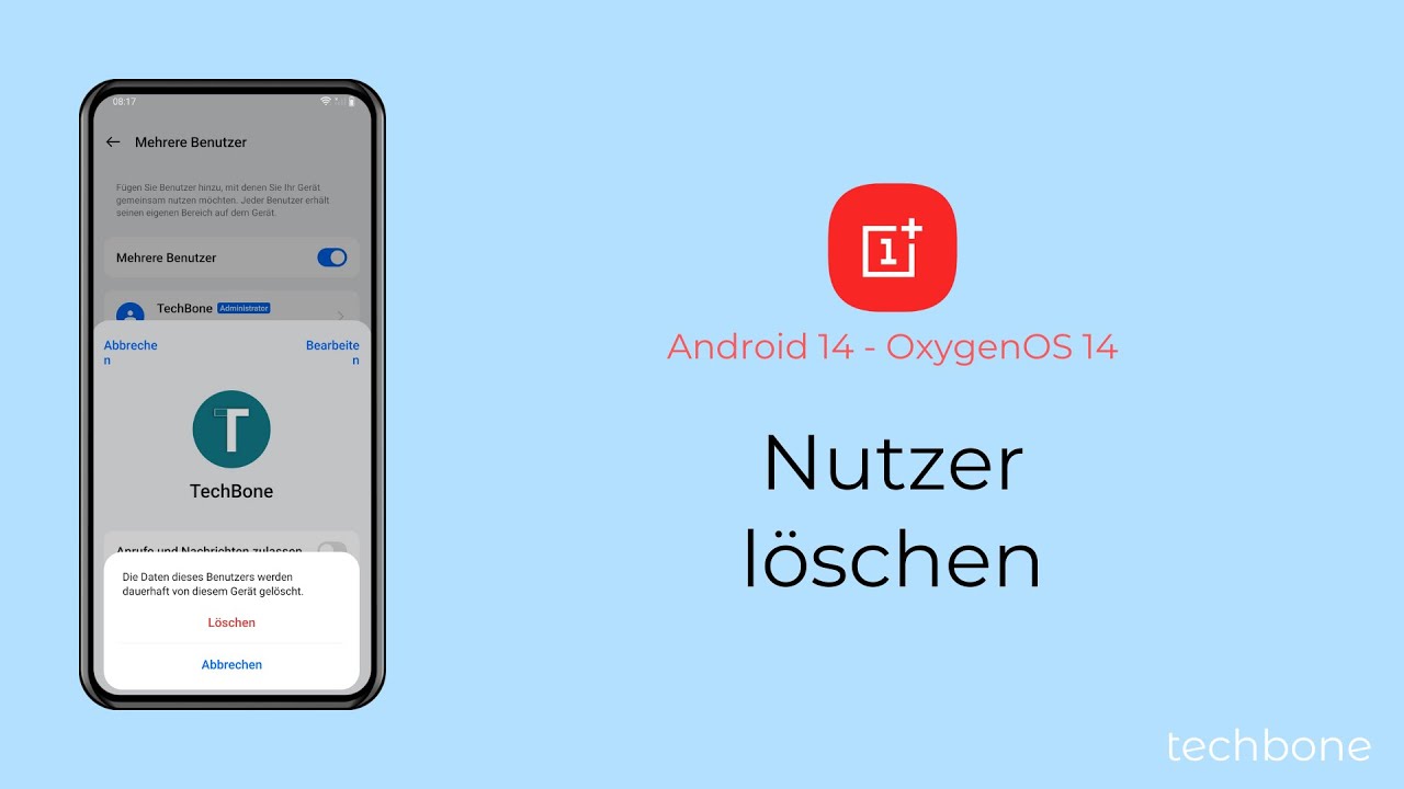 Nutzer l&ouml;schen - OnePlus [Android 14 - OxygenOS 14]