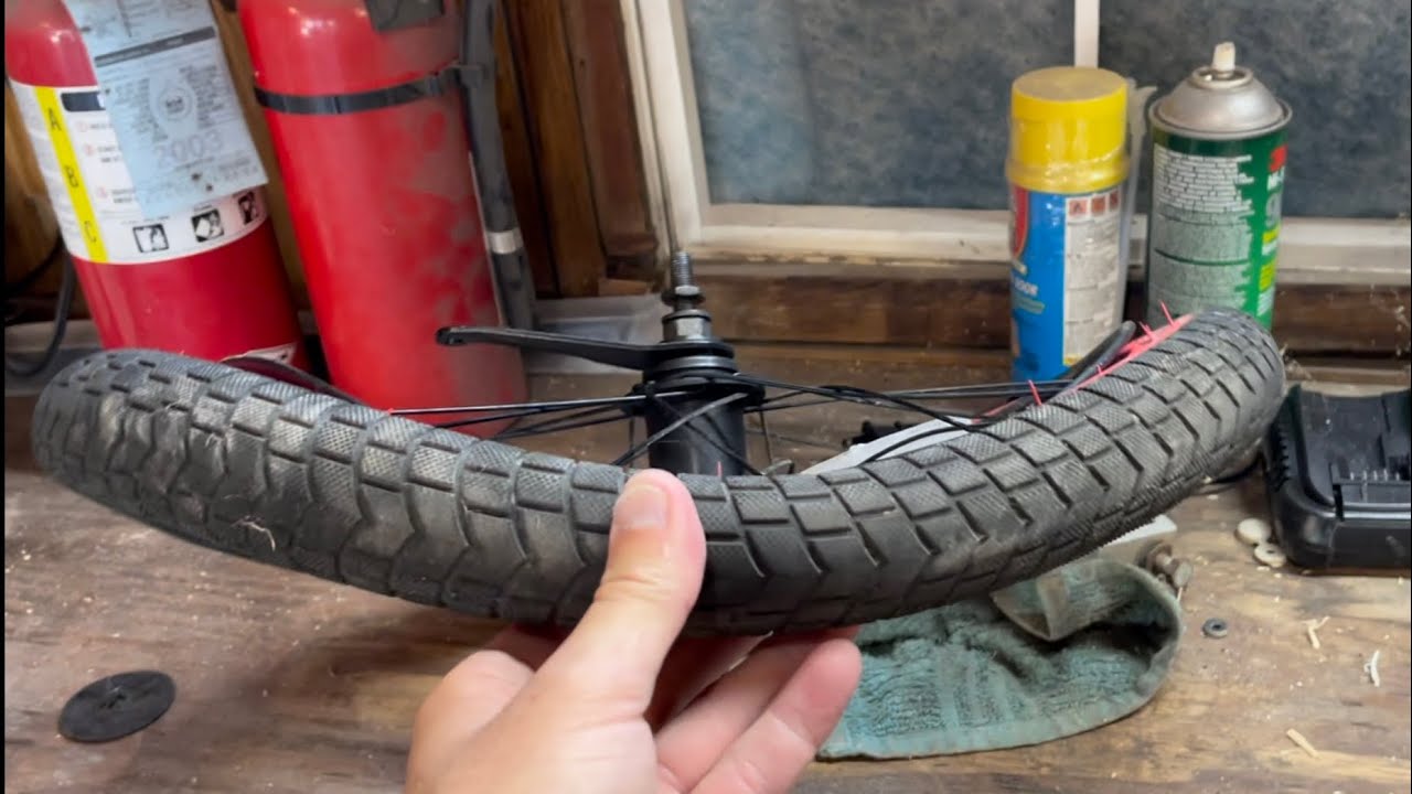 Bicycle wheel repair (Taco shelled)