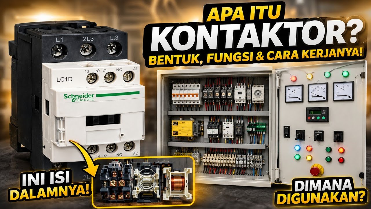 Apa Itu Kontaktor? Fungsi, Bagian, dan Cara Kerjanya (Panduan Lengkap Pemula)