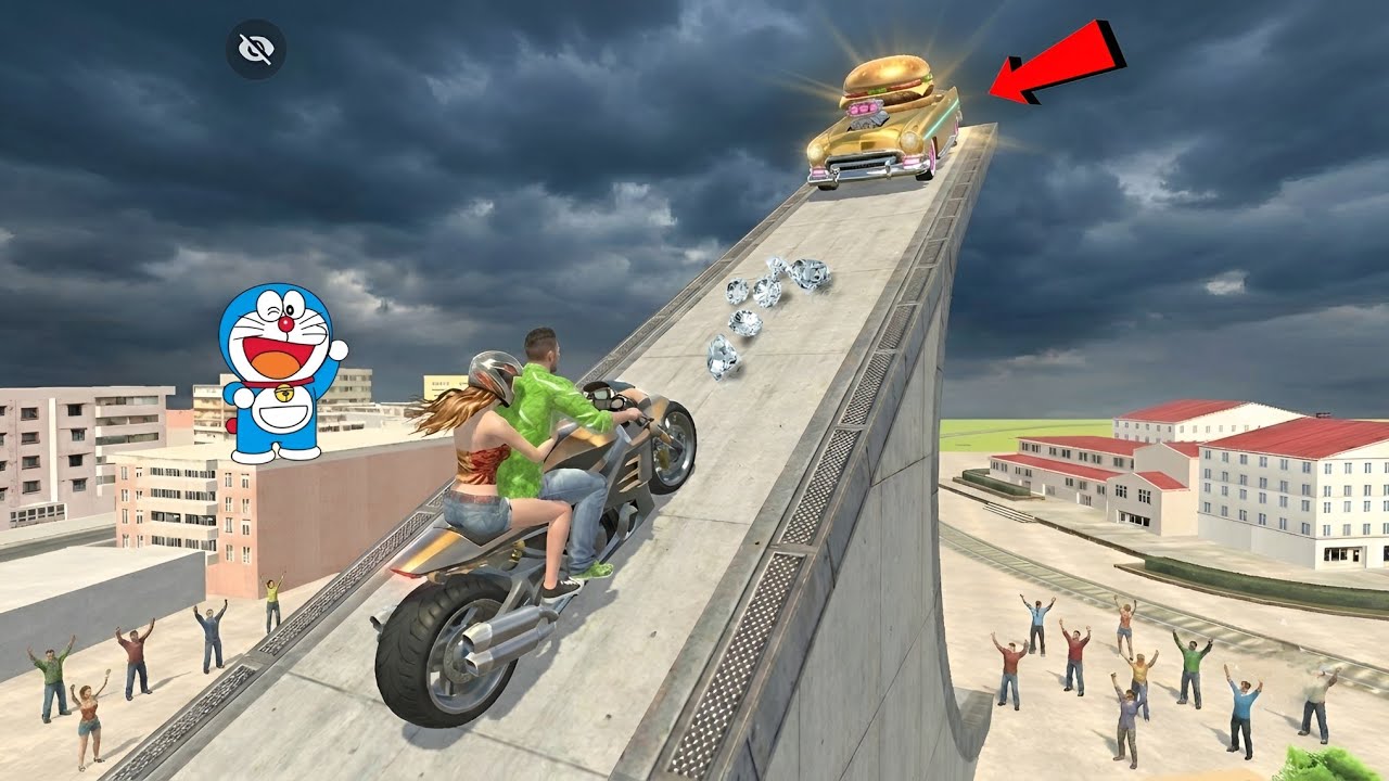 Franklin's Or Jack Ko Mila Secret 🤩 Mega Ramp Challenge | Indian theft auto simulator 🥶