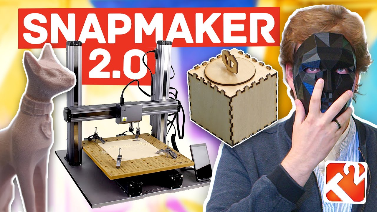 CNC 4 Axes + Imprimante 3D + Découpeuse Laser !! SnapMaker 2 FAIT TOUT !! [TechnoTest - T2]