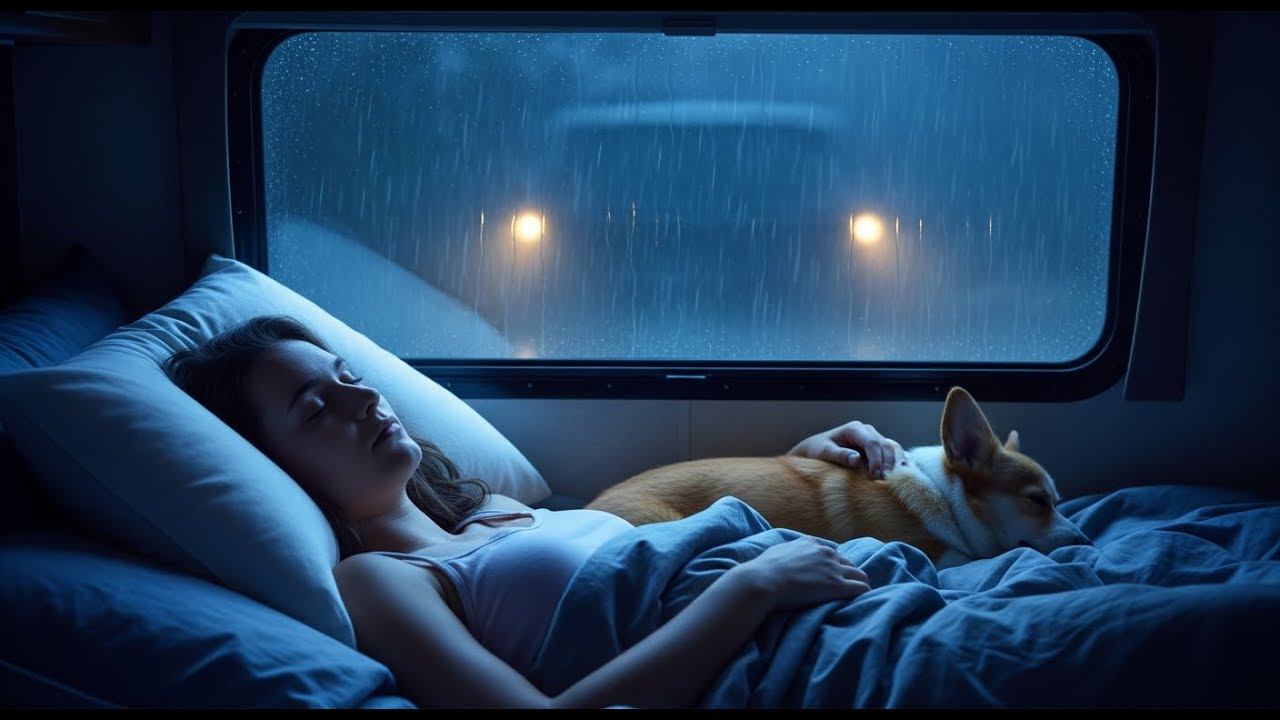 Heavy Rain on Car Windshield – Sleep Instantly & Beat Insomnia