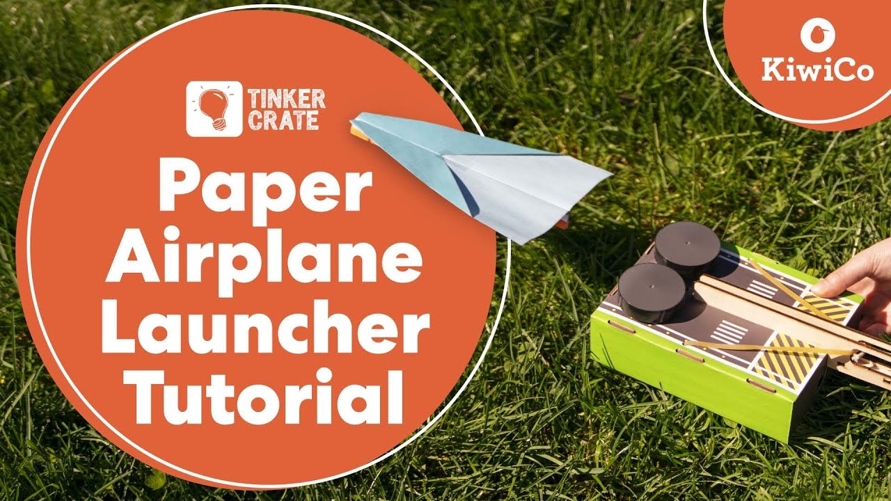 Build Your Own Paper Airplane Launcher | Tinker Crate Project Instructions | KiwiCo