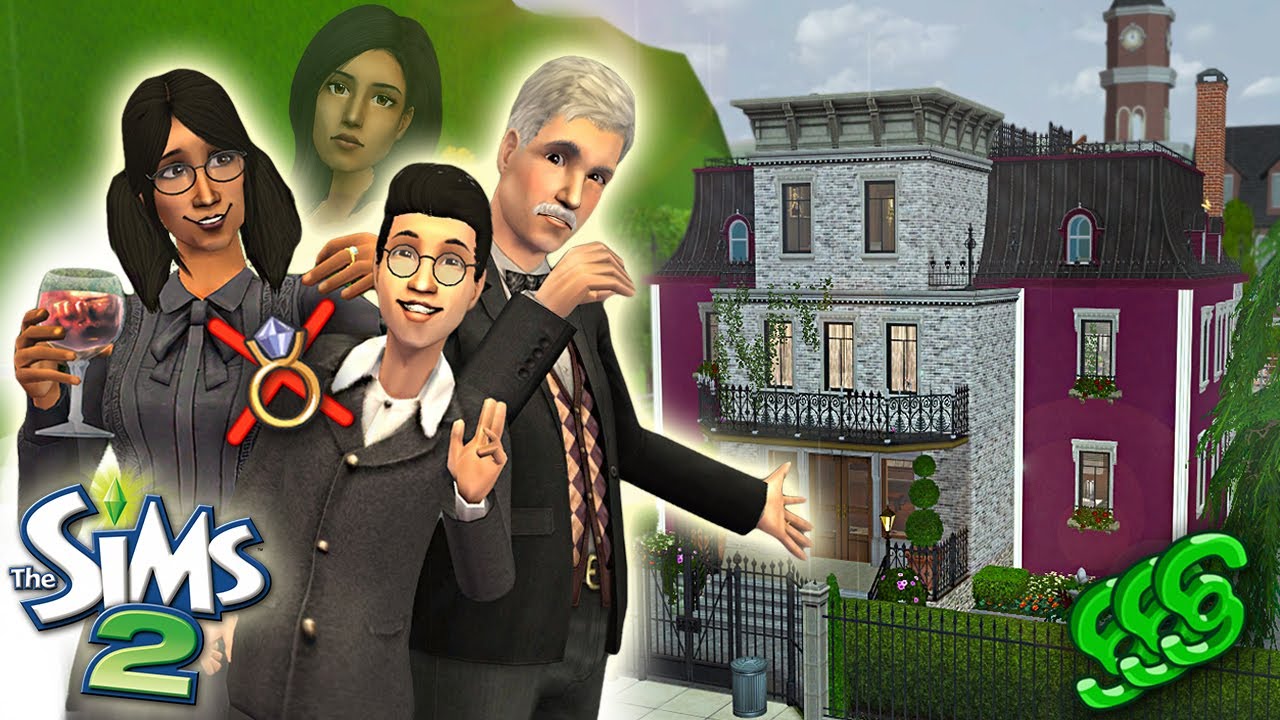 The Ultimate GOTH Family Lot Renovation 🤑 | Sims 2 Speed Build 🏡