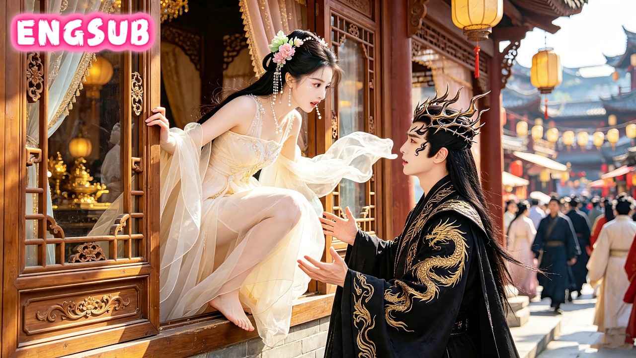 Escaped girl falls for the handsome man. Unaware he's the Demon King, her innocent kiss wins him!