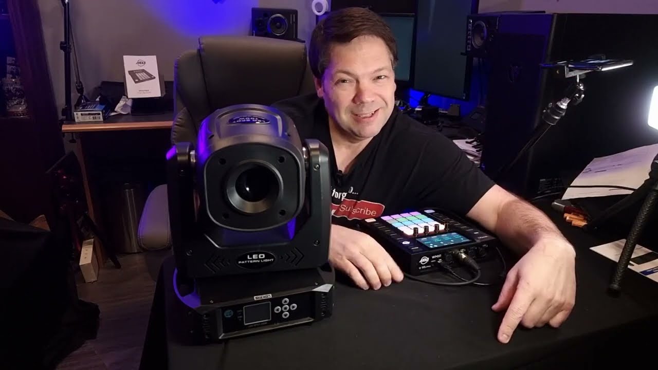 Shehds 100W Moving head review.  An affordable DJ Light, stage light, disco light.
