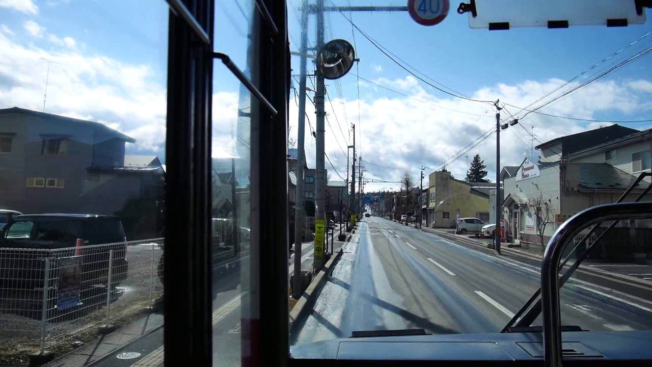 【前面展望】八戸ラピア～合同庁舎前～八戸駅【八戸市営バス】
