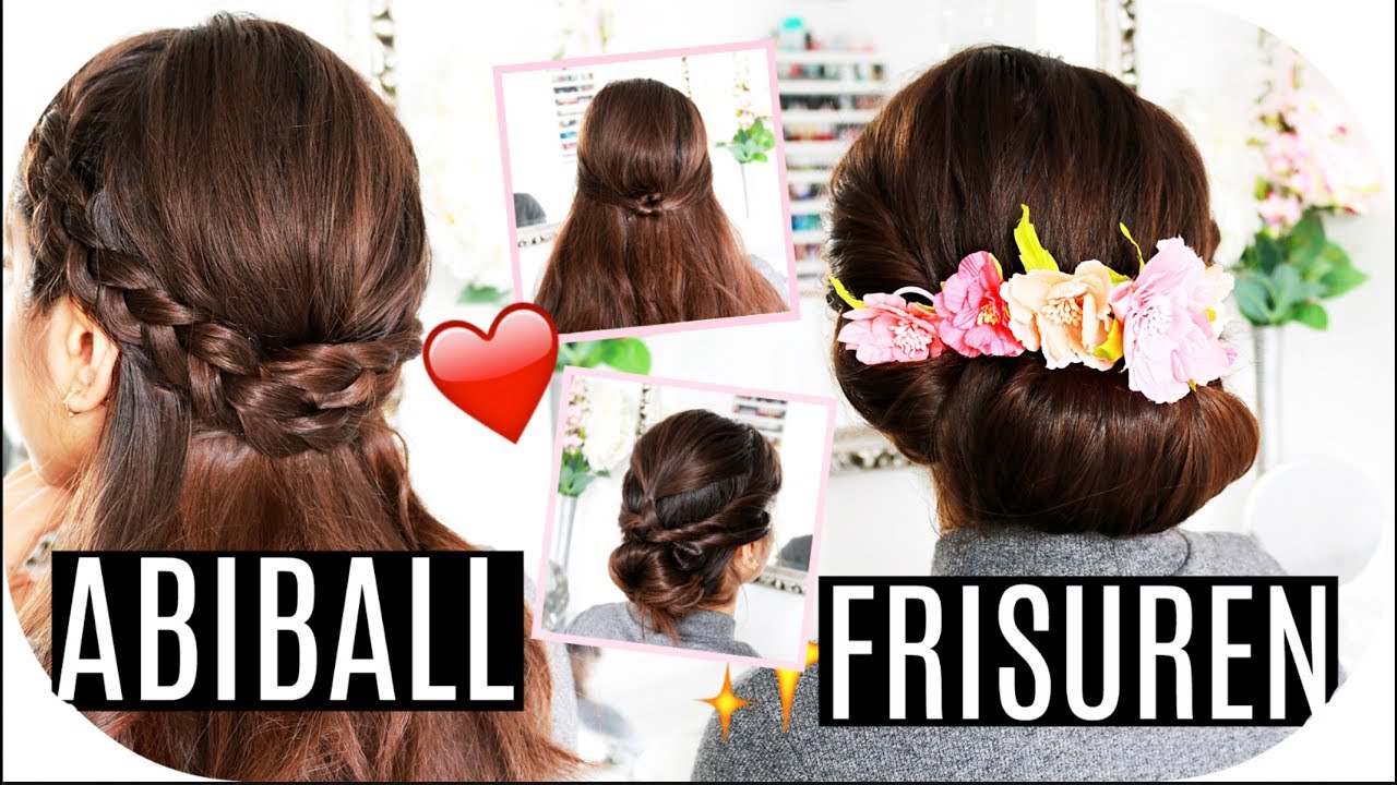 4 FRISUREN für ABSCHLUSSBALL / ABIBALL - Hochsteckfrisur & Halboffen für Anfänger | Sanny Kaur