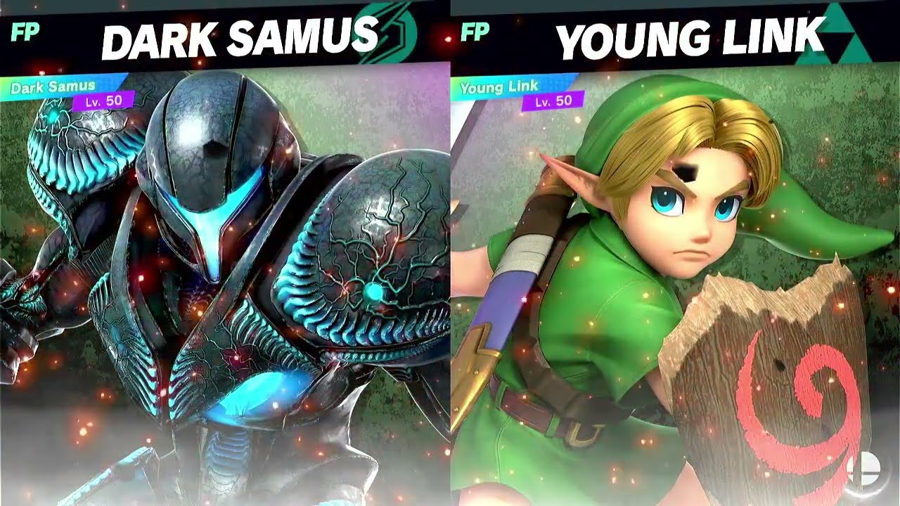 Super Smash Bros Ultimate Amiibo Fights Dark Samus vs the World #22 vs Young Link