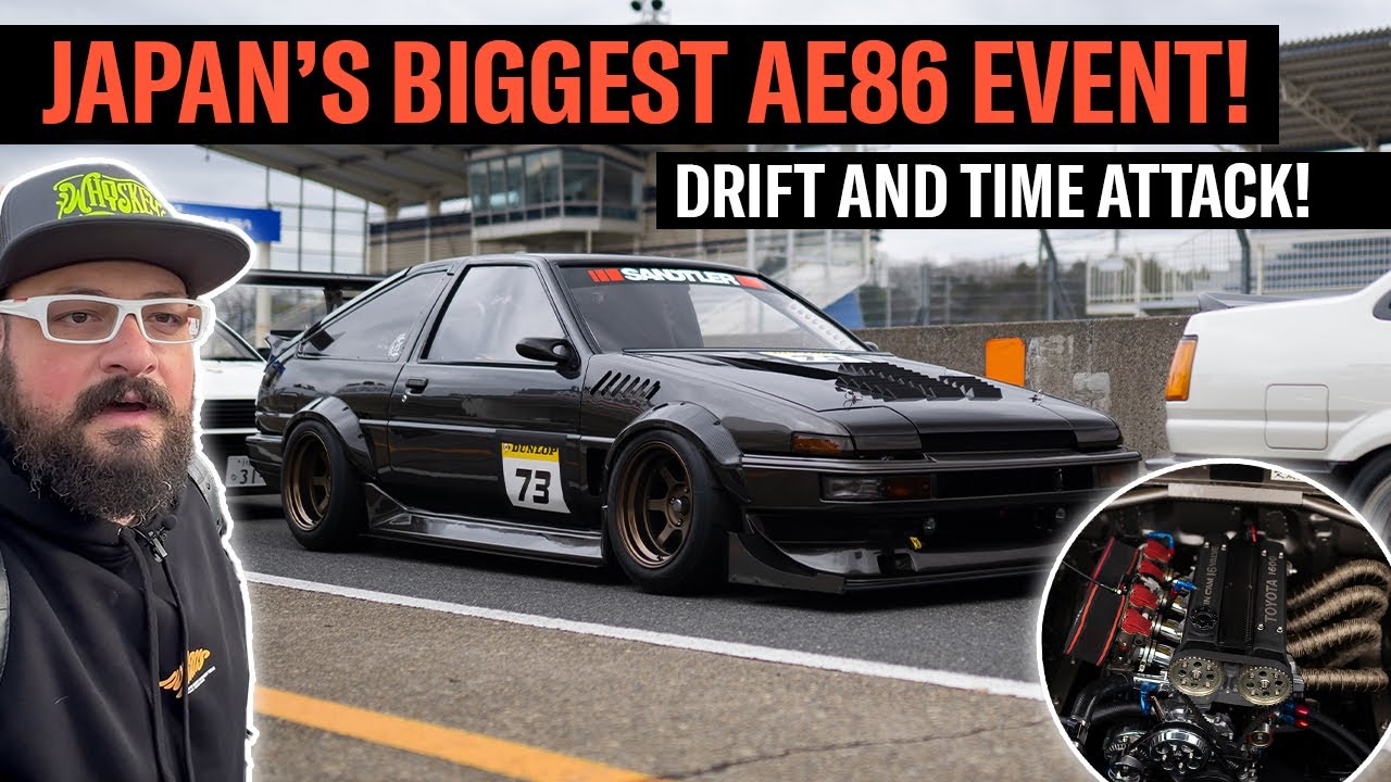 Лучшие в мире AE86 | Hachiroku захватывает трассу Цукуба!