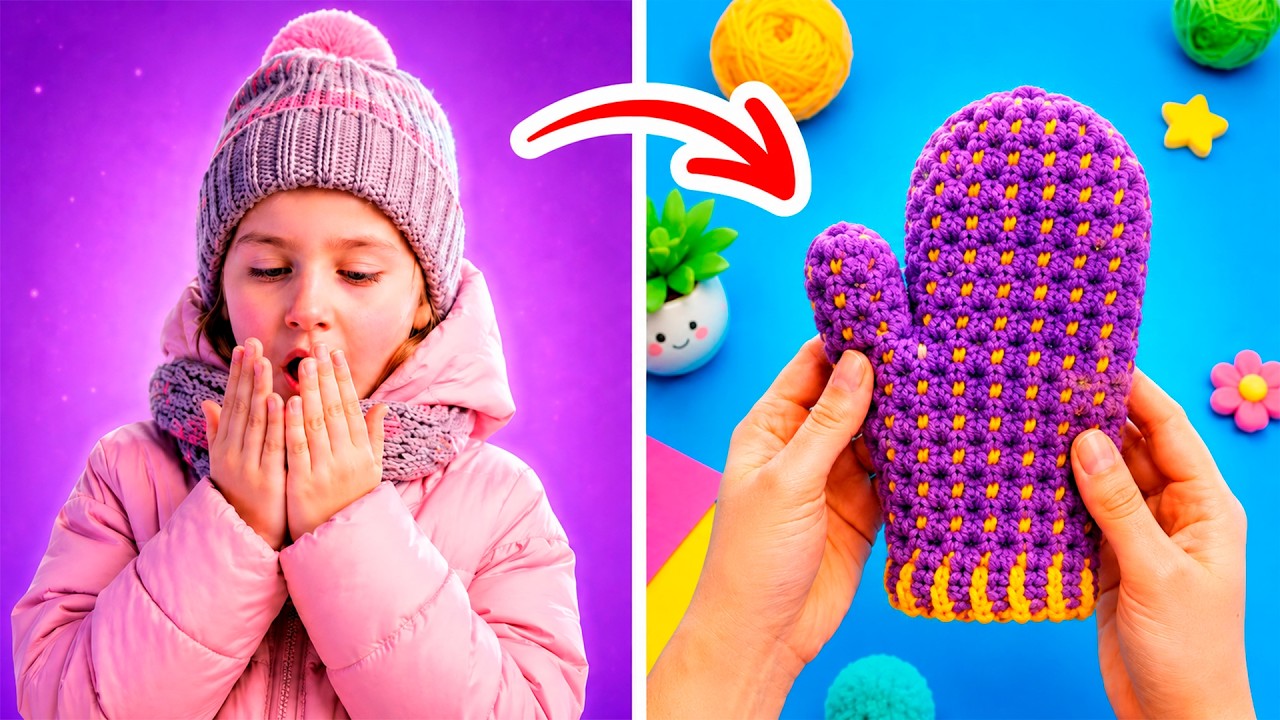 🧤 Brrr Time! ✨ Let’s Make Warm DIY Gloves And More Fun Kids Crafts Together 🥶