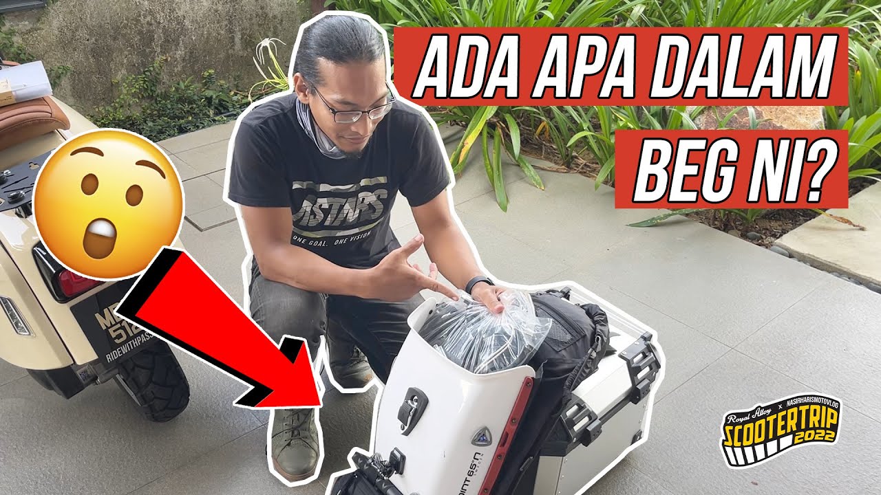 TIPS PACKING UNTUK ROADTRIP MOTORSIKAL | POINT65N BOBLBEE BACKPACK | SCOOTER TRIP 2022 V2 EPISOD 3