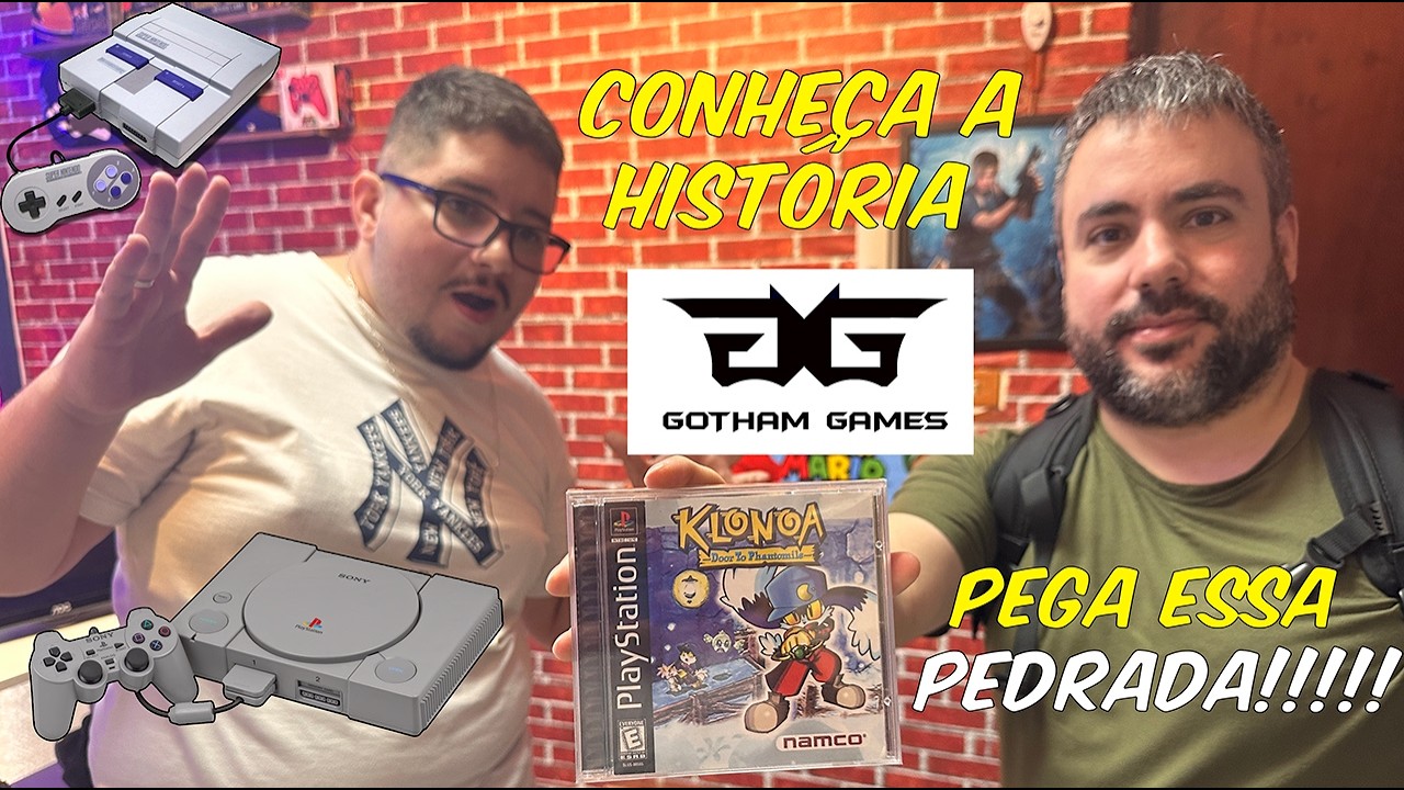 Conhecendo a GOTHAM GAMES! Tour na Loja e UNBOXING de Achados Raros (Klonoa!)
