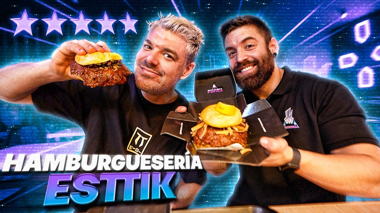 ESTTIK ME INVITA a COMER TODO el MENÚ de su NUEVO RESTAURANTE !🍔 Y ME PARECE UNA AUTÉNTICA M…