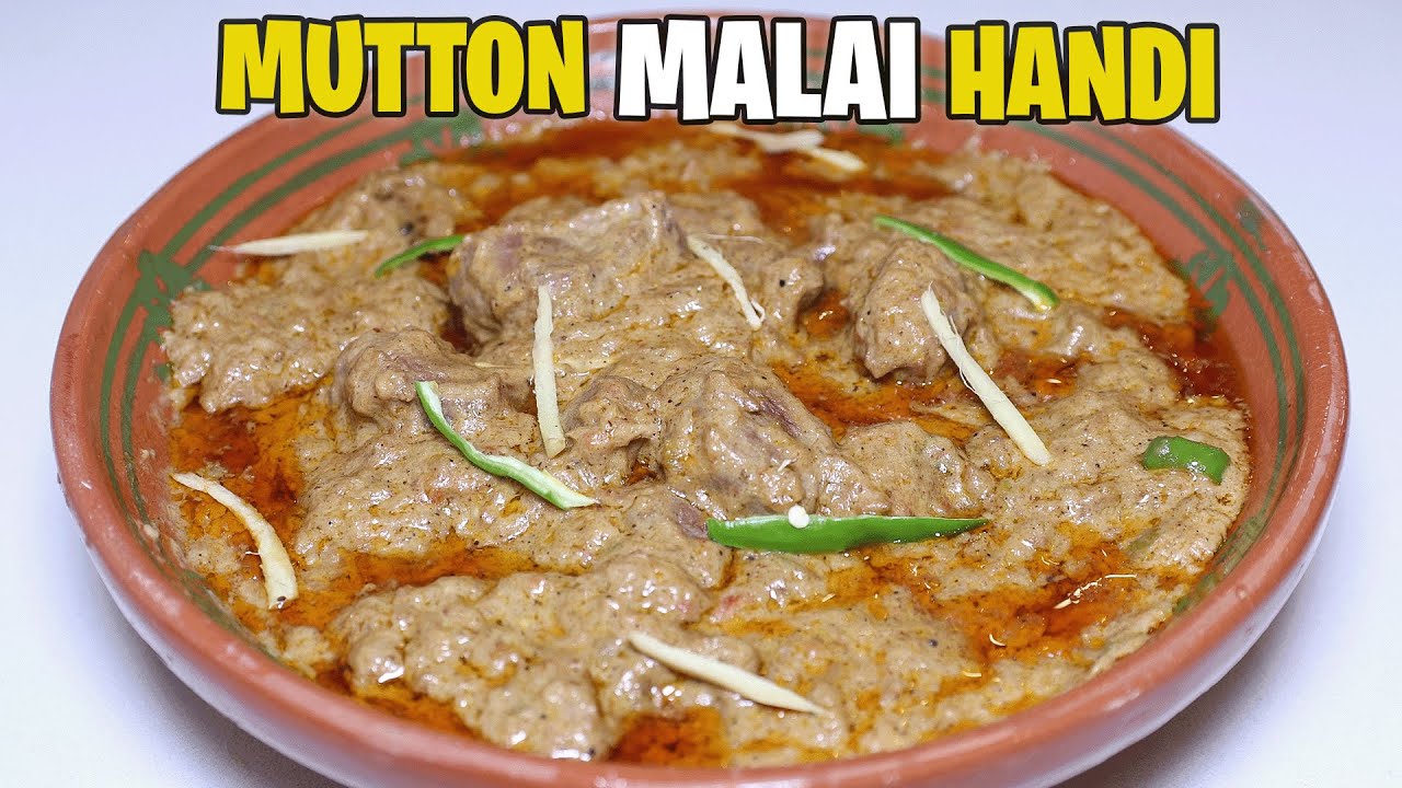 Special Mutton Malai Handi Recipe By Kitchen With Amna