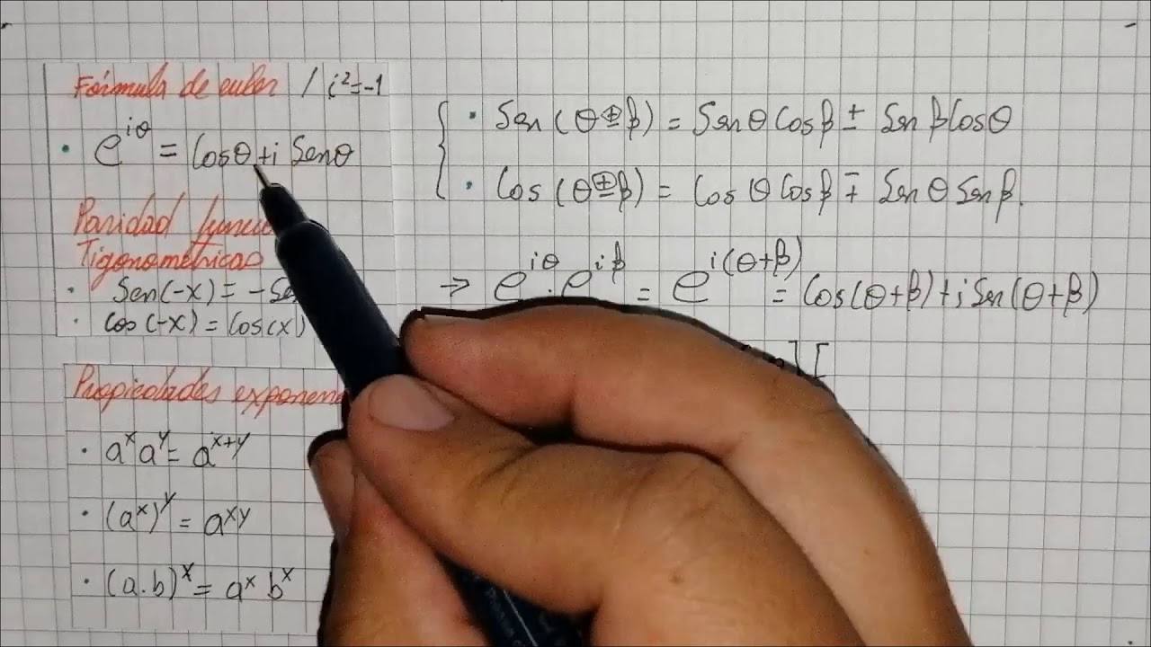 Identidades trigonometricas utilizando la formula de euler