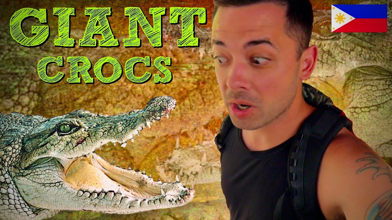 GIANT Crocodile Farm Puerto Princesa Palawan Philippines!