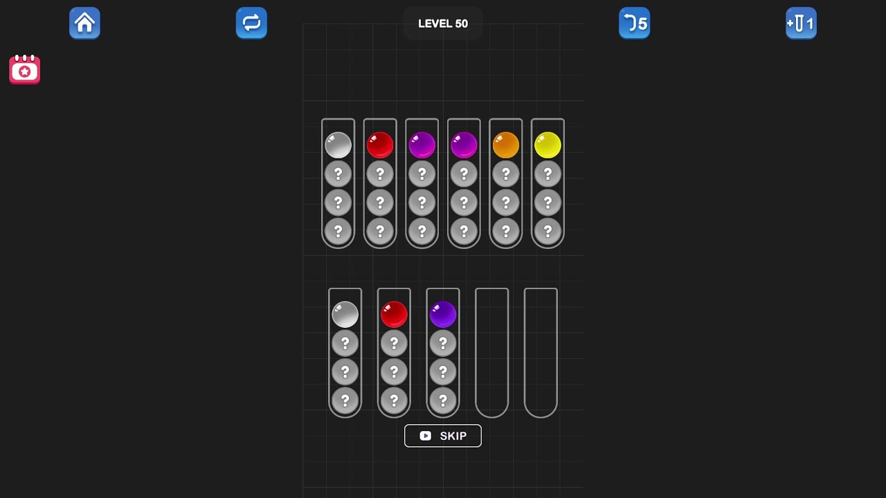 Ball Sort Puzzle - Color Game Level 50 Solution (Android)