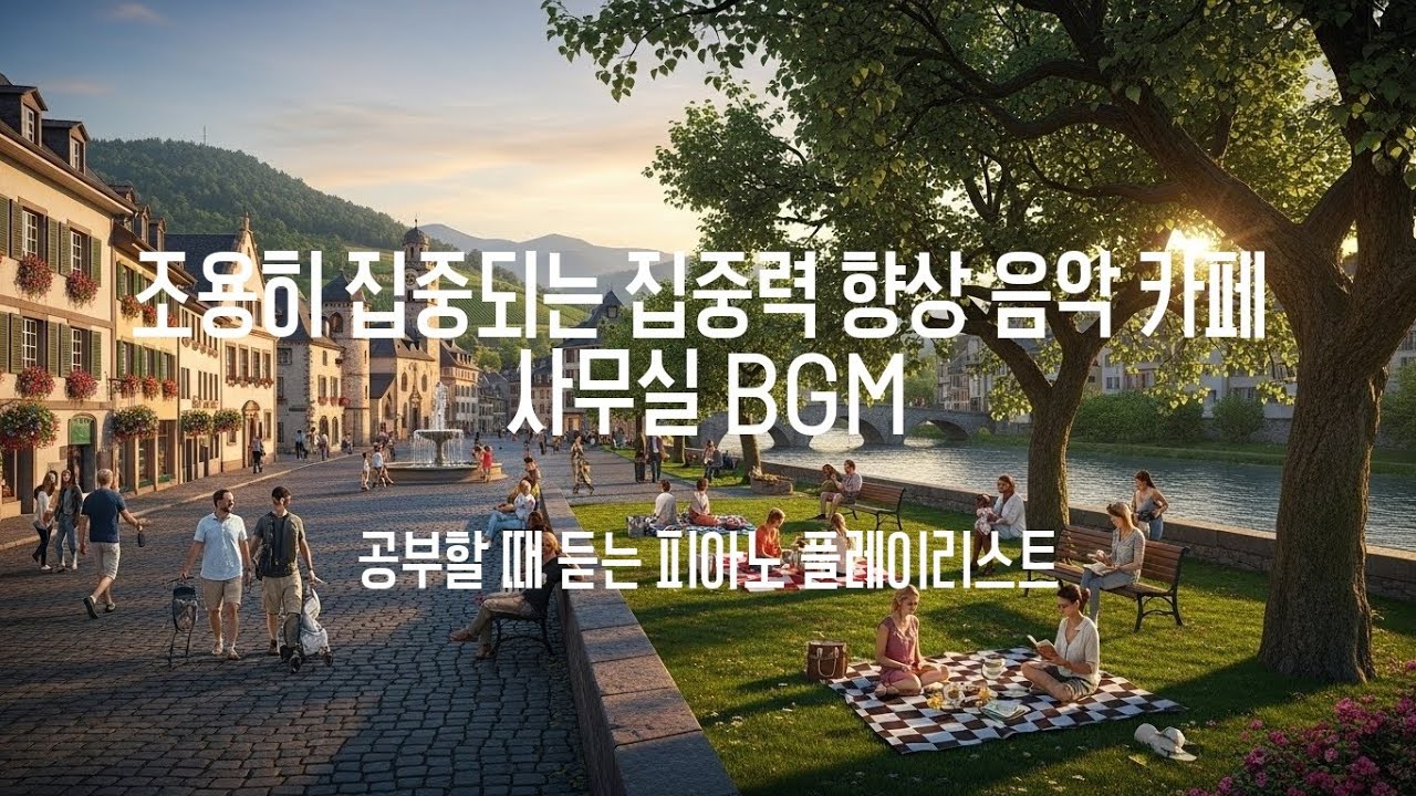 ✨ 공부할 때 듣는 피아노 플레이리스트 | 조용히 집중되는 집중력 향상 음악 카페 사무실 BGM [연속재생]