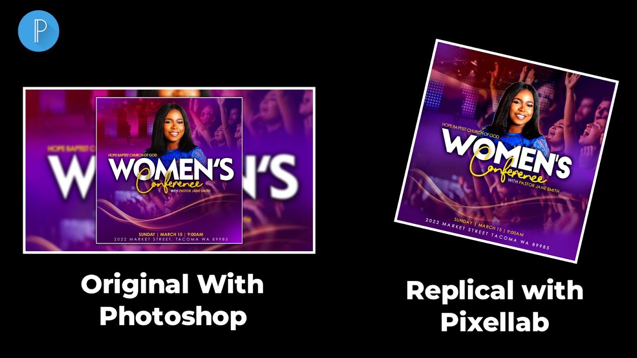 Church Flyer Design in Pixellab #quisttphotoshop #pixellabtutorial #graphicdesign #smartphonegraphic