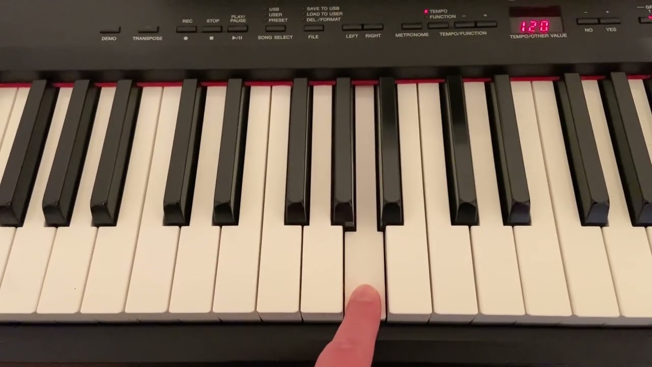 Where is G double sharp on piano