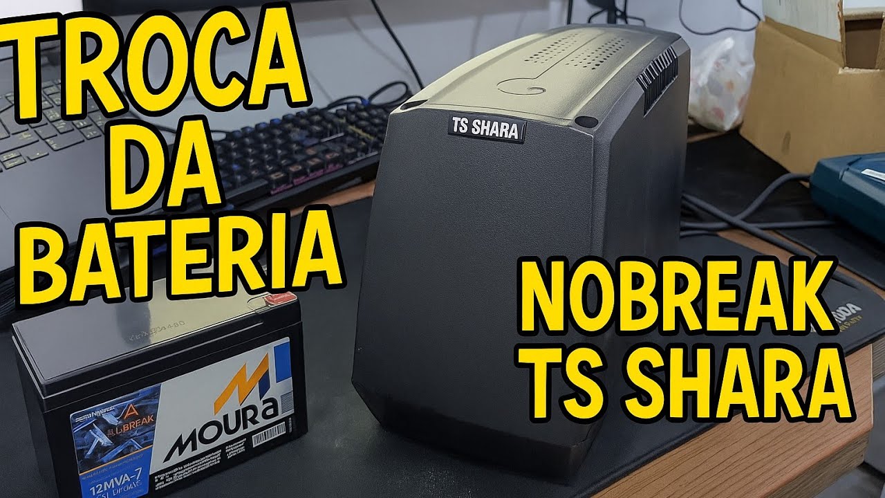 Como Trocar a Bateria do Nobreak TS Shara (PASSO A PASSO COMPLETO)