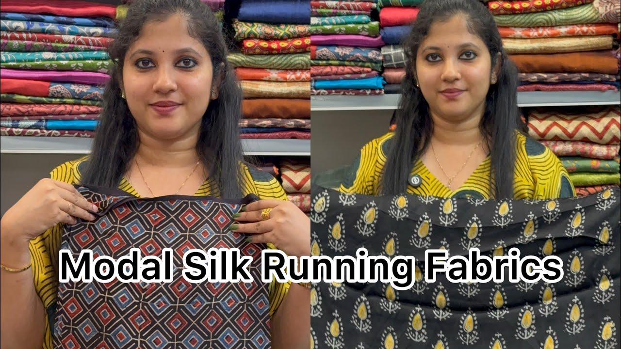 Modal Silk Running Fabrics@Eza_fabz 