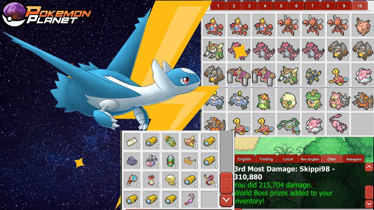 Pokemon Planet - Latios World boss! (Hunter Charm Drop)