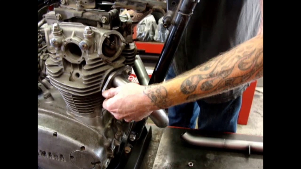 Ya Mama Exhaust for XS650 How to install with edit for Tabs