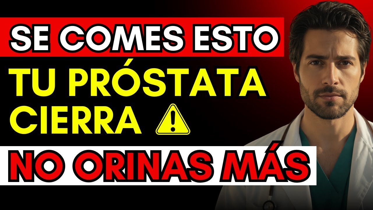 ¡PELIGRO! Estos 3 ALIMENTOS DESTRUYEN tu PRÓSTATA y BLOQUEAN la ORINA después de los 60