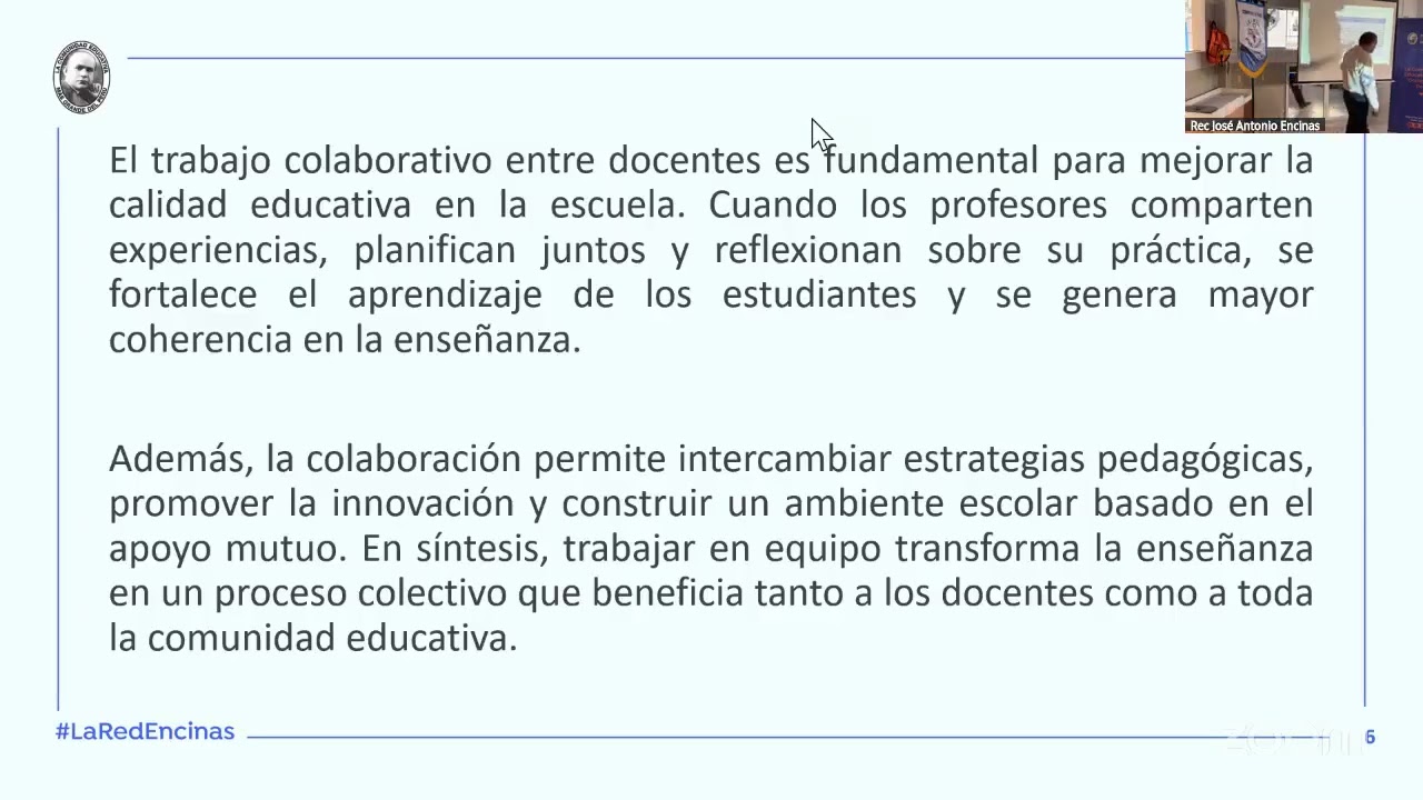 Estrategias Socioemocionales para el trabajo en equipo y el Autocuidado Docente.