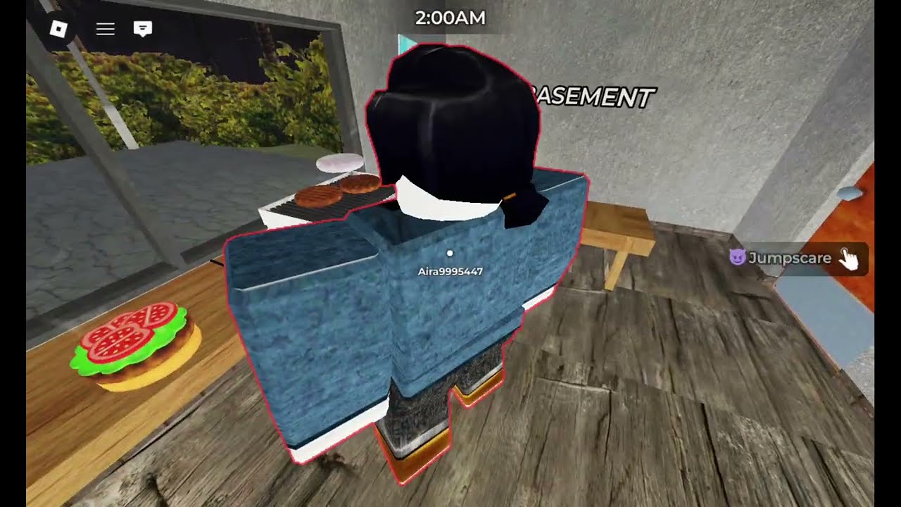 Dont serve the burger to the 67 kid horror game with aira in roblox 67 attacked us 😱😱😱