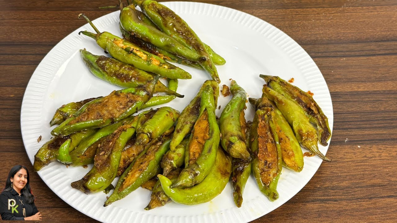 Bajji Milagai-Not Just for Bajjis-Stuffed Banana Peppers-2 Ways-Stuffed Bajji Chillies