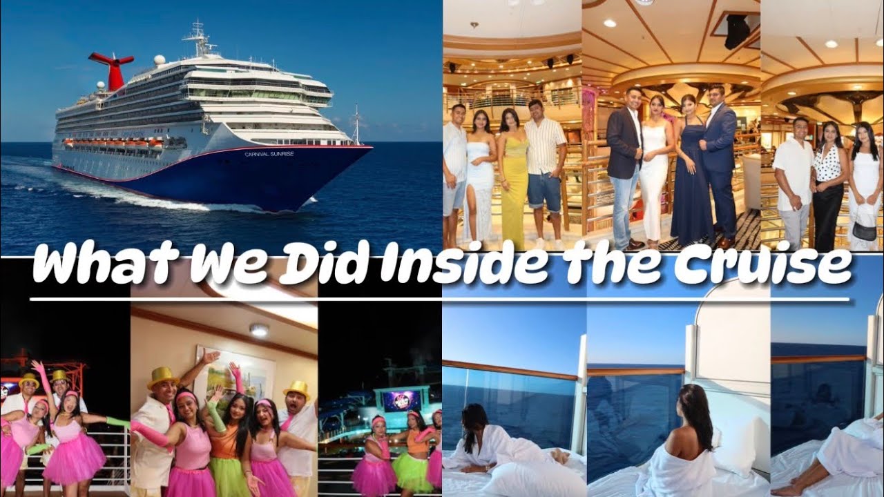 Everything We Did Inside the Cruise|Our Full Cruise Experience| Inside the Ship| #CarnivalAdventure