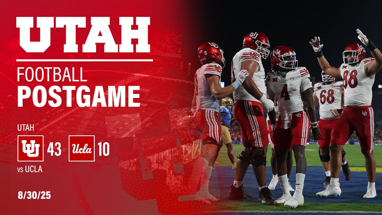 Utah Football Postgame Press Conference | Utah: 43, UCLA: 10