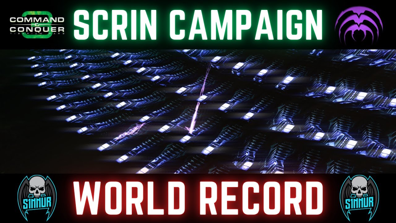 C&C3 Tiberium Wars Scrin Campaign [Hard, 100%] WORLD RECORD Speedrun