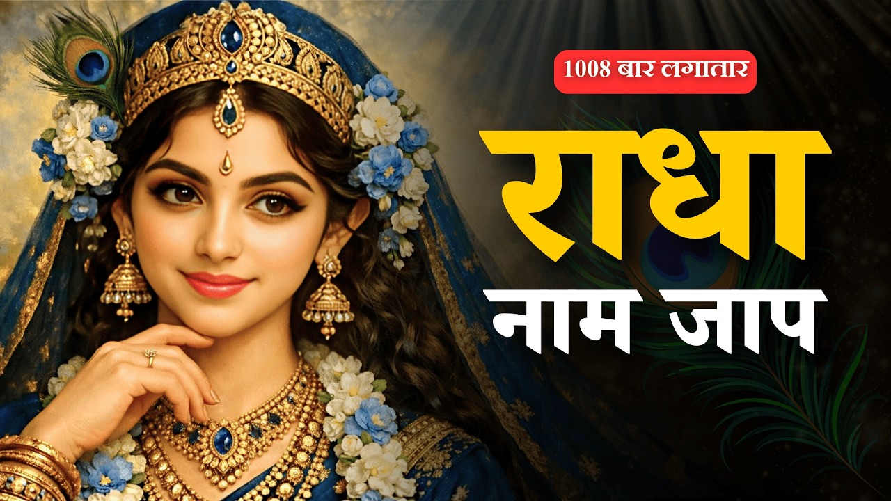 Radha Naam Dhun 1008 times | Radha Naam 1008 Jaap | राधा नाम 1008 जाप