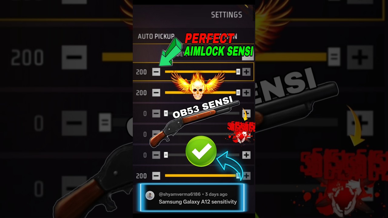 Free Fire Best Headshot Sensitivity After OB53 Update 2026 For All Gun | sensi+hud.