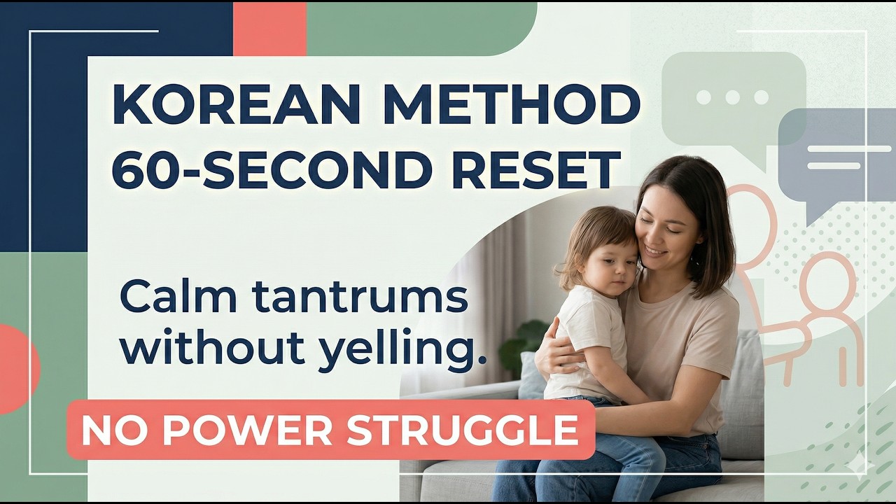 Calm Tantrums Without Yelling: The 60-Second Korean Reset Method