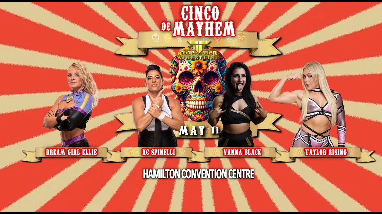 FULL MATCH - CINQO DE MAYHEM - DREAM GIRL ELLIE VS KC SPINELLI VS VANNA BLACK VS TAYLOR RISING
