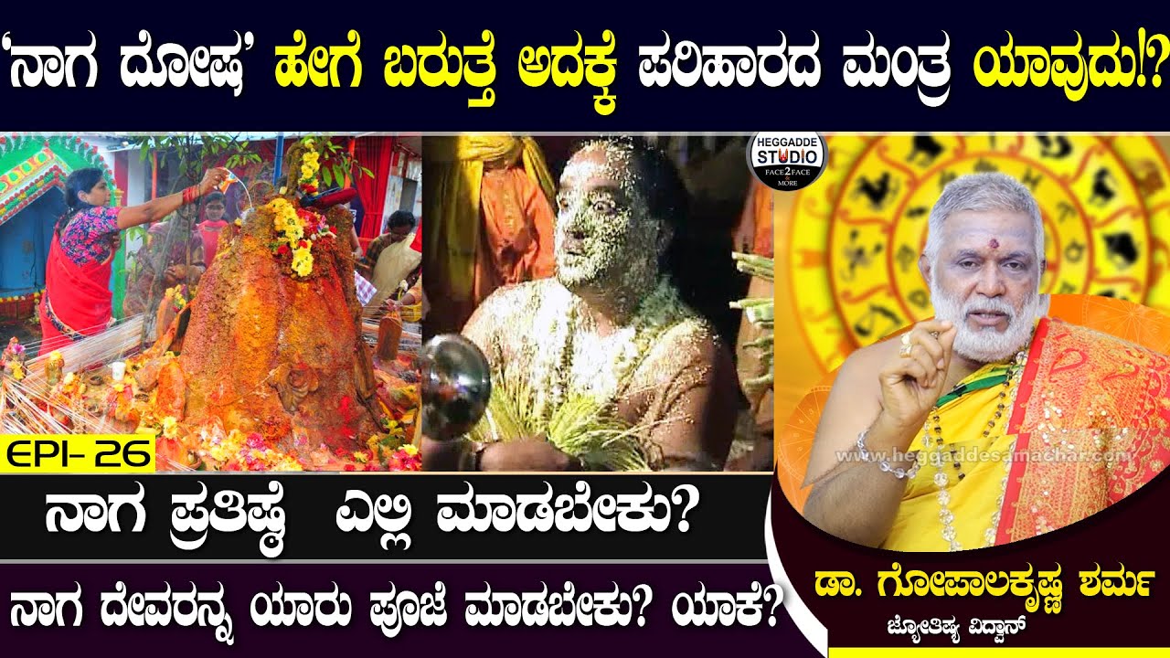 ನಾಗ ಪ್ರತಿಷ್ಠೆ  ಎಲ್ಲಿ ಮಾಡಬೇಕು?ನಾಗ ದೇವರನ್ನ ಯಾರು ಪೂಜೆ ಮಾಡಬೇಕು|Nagaradhane|GopalaKrishna Sharma|Heggadde