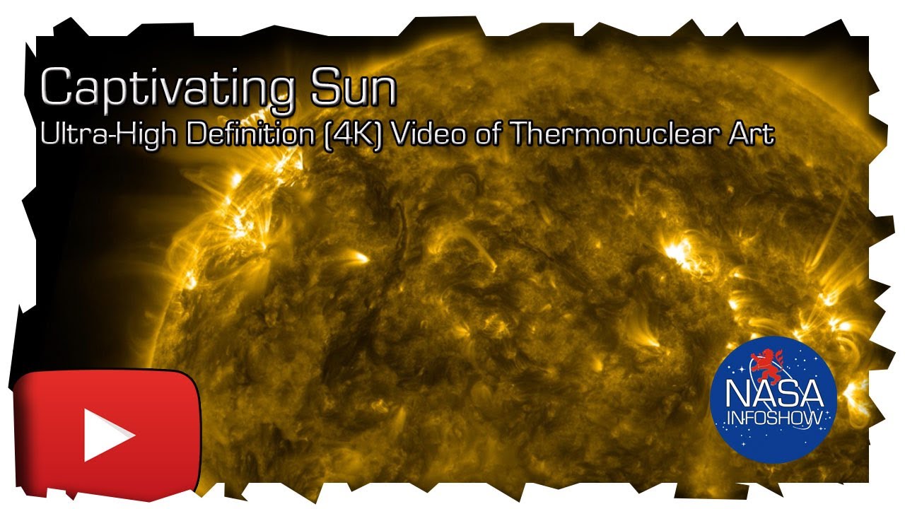 Captivating Sun: Ultra-High Definition (4K) Video of Thermonuclear Art