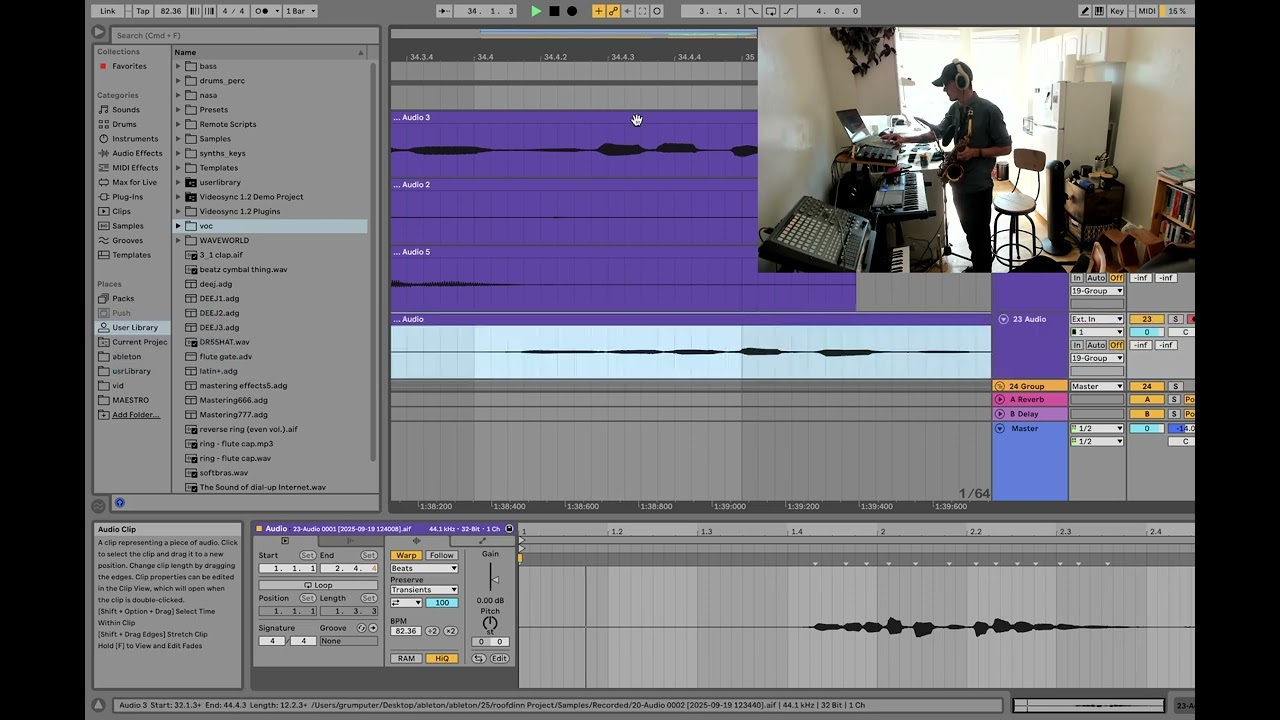 STREAM HIGHLIGHT (9/19/25) | ABLETON PRODUCTION | lofi beat, sax, flute, piano