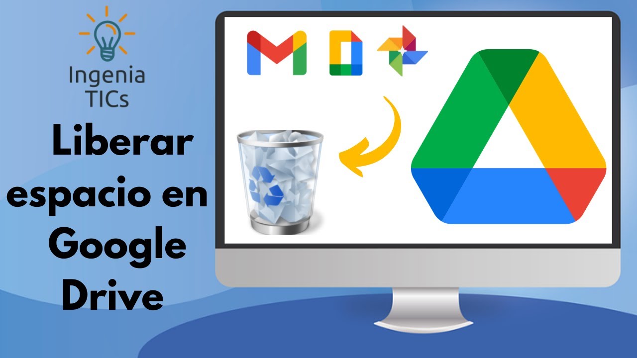 5 TRUCOS como LIBERAR ESPACIO en GOOGLE DRIVE 📁♻️🗑️ | Limpiar GMAIL, FOTOS, NUBE | Tutorial 2022