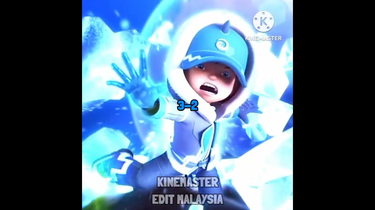 BoBoiBoy Ice vs BoBoiBoy taufan