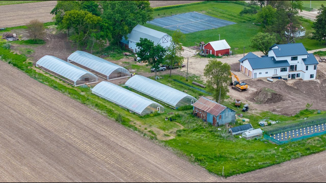 Nolts 30x96' Gothic High Tunnels (x2) Engelbrecht Farm, Waverly, IA