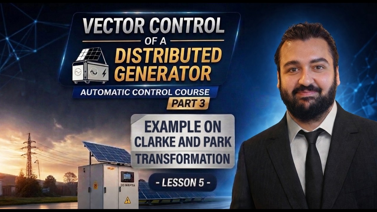 Example on Clarke and Park Transformation - Lesson 5