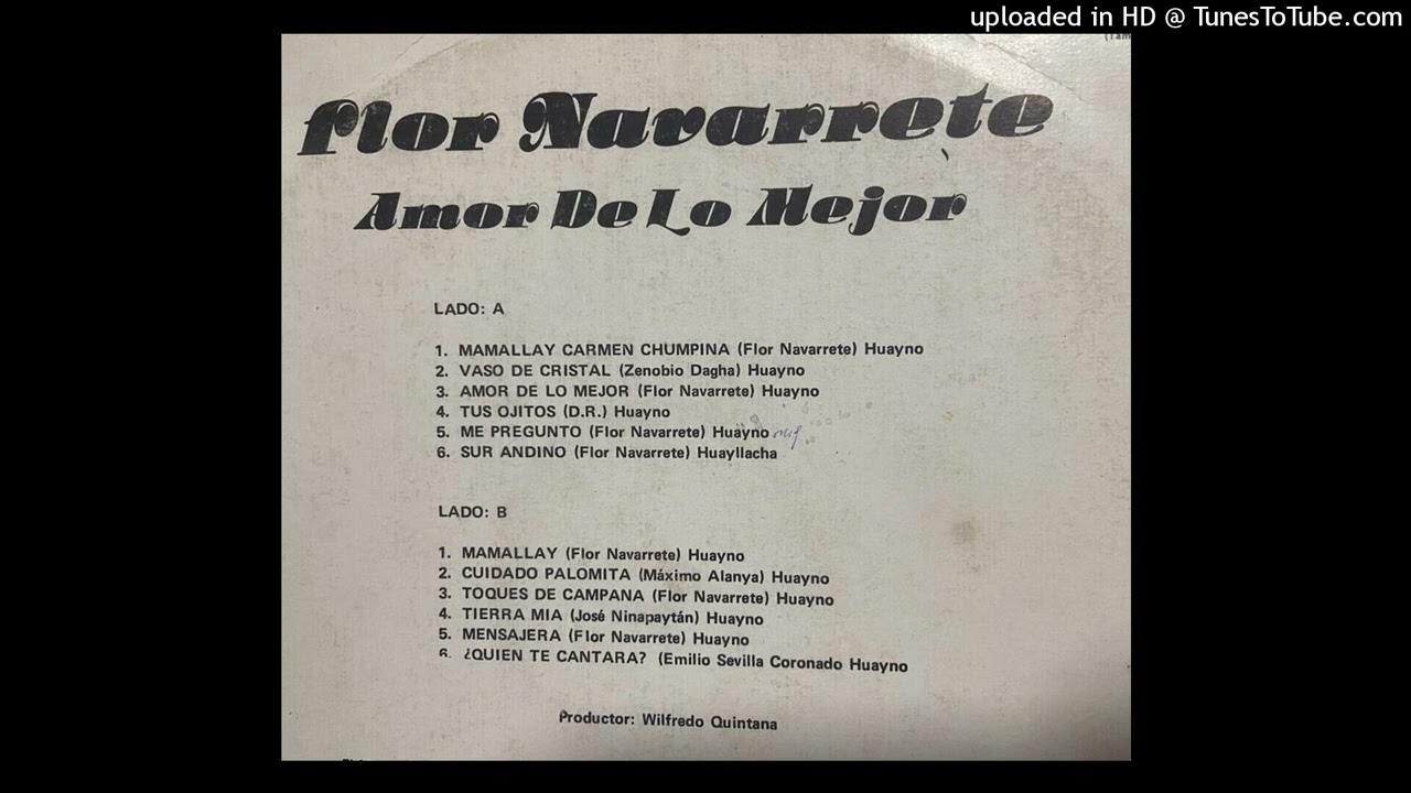 Flor Navarrete-Amor de lo Mejor-Lado B