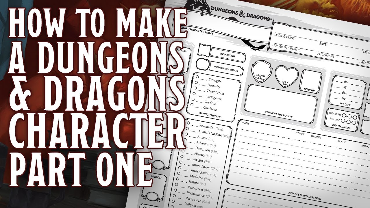 Часть 1. Как создать персонажа Dungeons and Dragons 5-го издания (переходящие характеристики, рас...